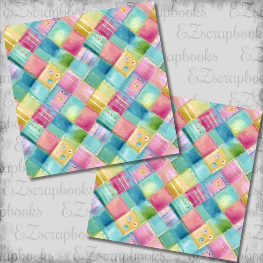 Beachy Pink Diamonds - 12x12 Scrapbook Papers - 26-243