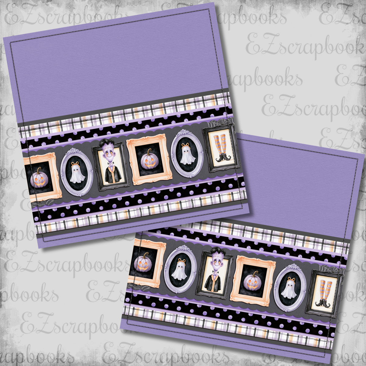 Witching Hour Wall of Spooks NPM - Scrapbook Layout - 26-393