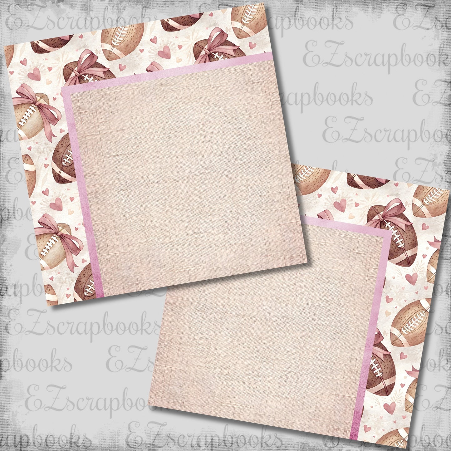 Coquette Football NPM - Scrapbook Layout - 26-159