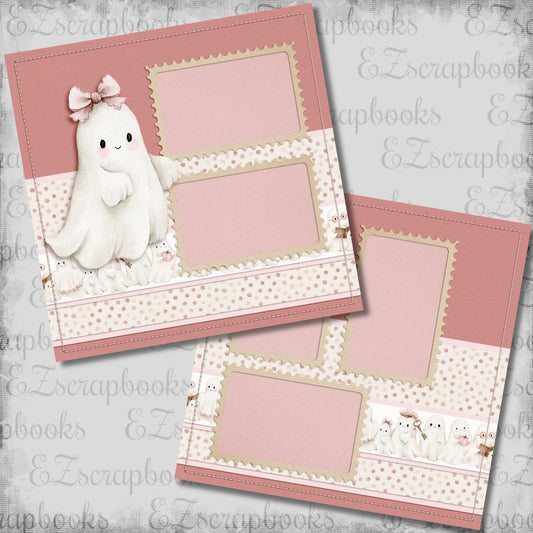 Girly Ghost - Scrapbook Layout - 26-356
