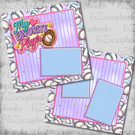 My Favorite Player - Scrapbook Layout - 26-302