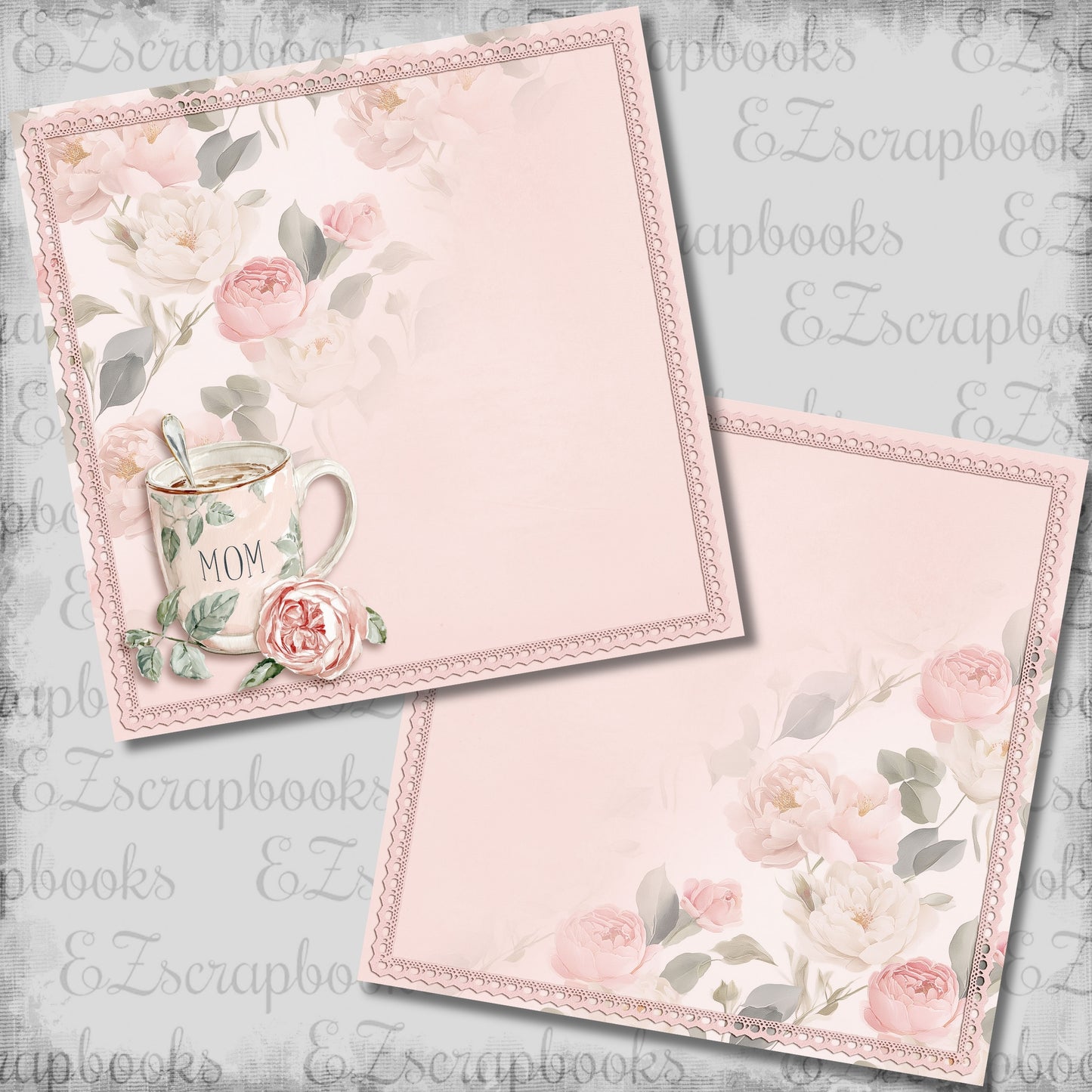 Easy Morning Mom NPM - Scrapbook Layout - 26-171
