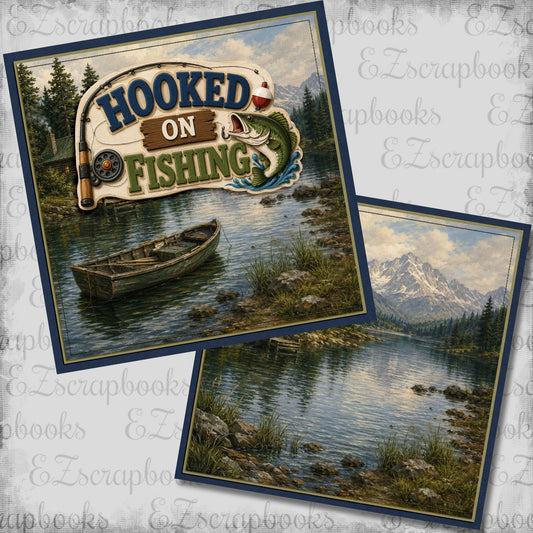 Hooked on Fishing NPM - Scrapbook Layout - 26-255