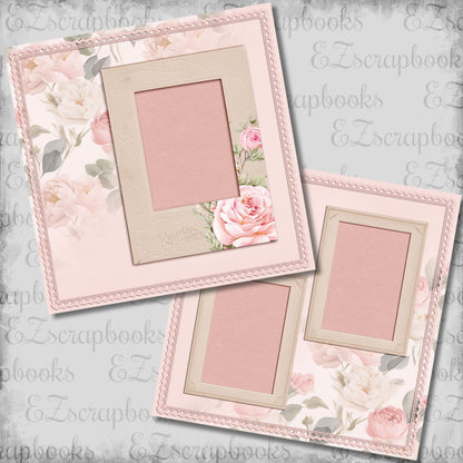 Floral Fade - Scrapbook Layout - 26-174