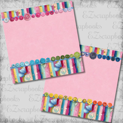 Beachy Pink D NPM - Scrapbook Layout - 26-241
