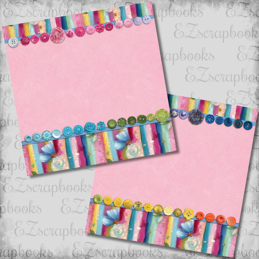 Beachy Pink D NPM - Scrapbook Layout - 26-241