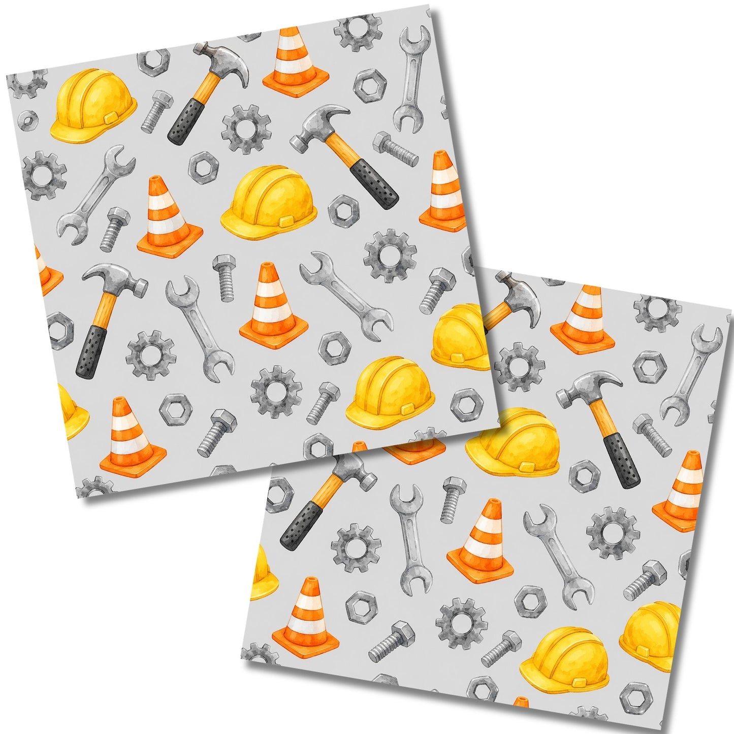 Construction Pattern - 12x12 Scrapbook Papers - 26-305