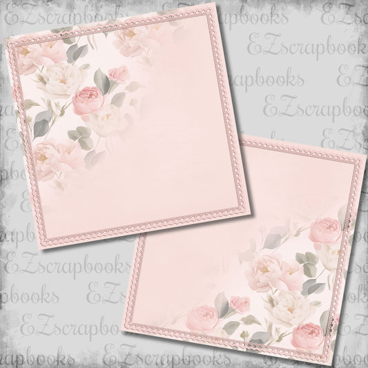 Floral Fade NPM - Scrapbook Layout - 26-175