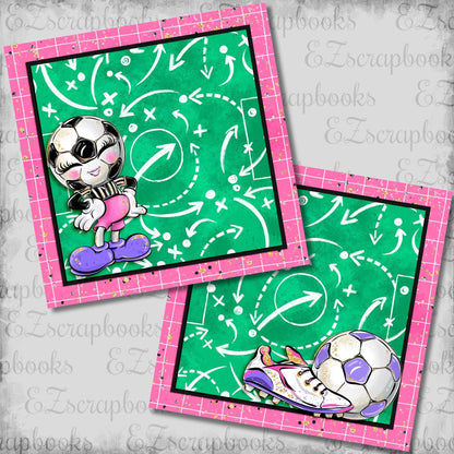 Cute Soccer Head NPM - Scrapbook Layout - 26-283