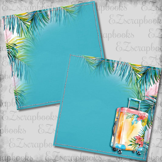 Bright Vacation Luggage NPM - Scrapbook Layout - 26-333
