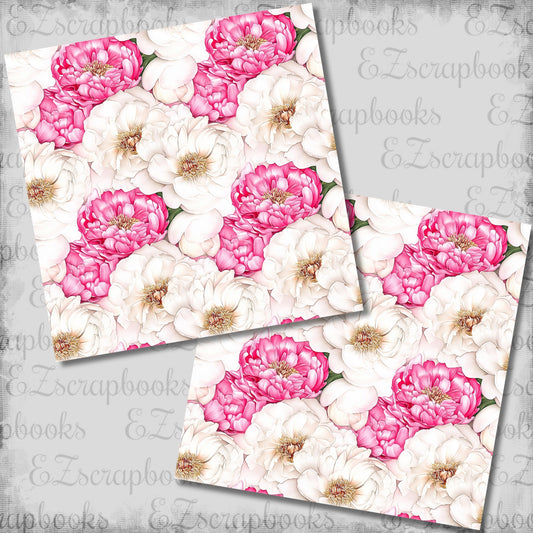 Birthday Queen Peonies - 12x12 Scrapbook Papers - 26-188
