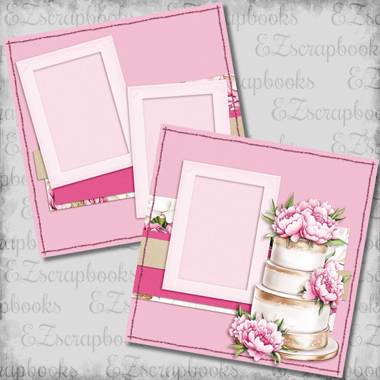 Birthday Queen Cake - Scrapbook Layout - 26-180