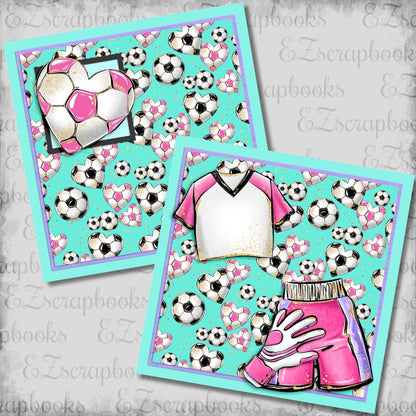 Soccer Girl Gear NPM - Scrapbook Layout - 26-285