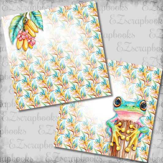 Bright Vacation Frog NPM - Scrapbook Layout - 26-327