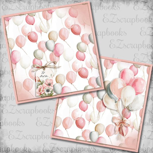 To Mom Balloons NPM - Scrapbook Layout - 26-165