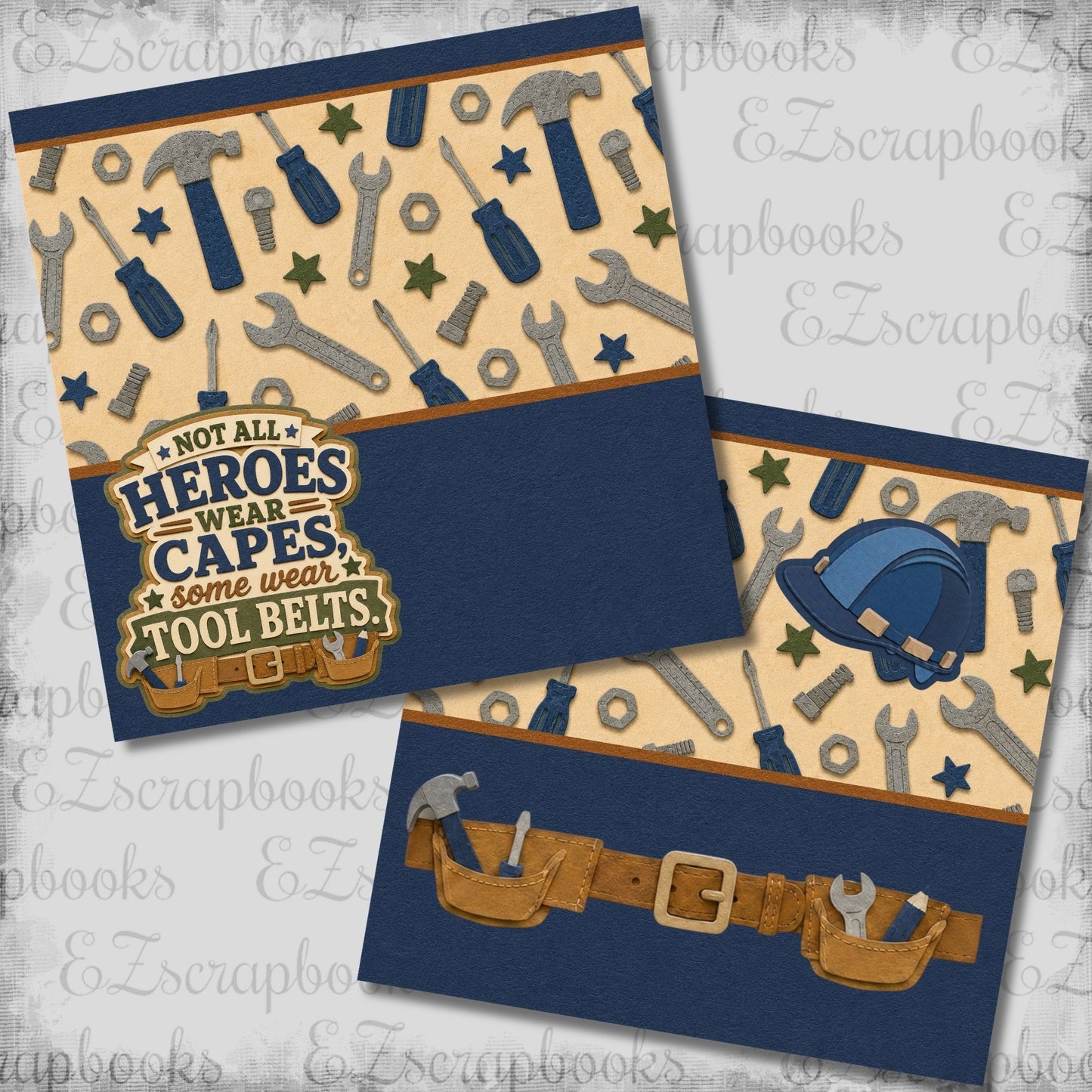 Heroes Tool Belts NPM - Scrapbook Layout - 26-229