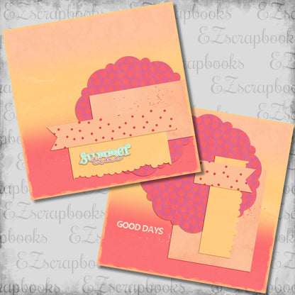 Summer Time NPM - Scrapbook Layout - 26-225