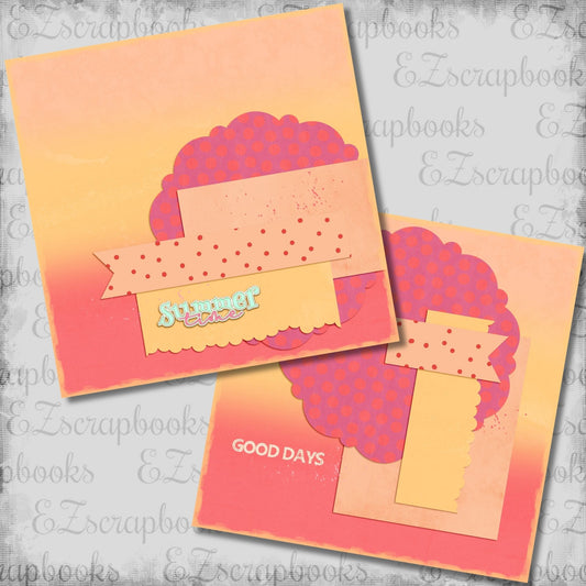 Summer Time NPM - Scrapbook Layout - 26-225