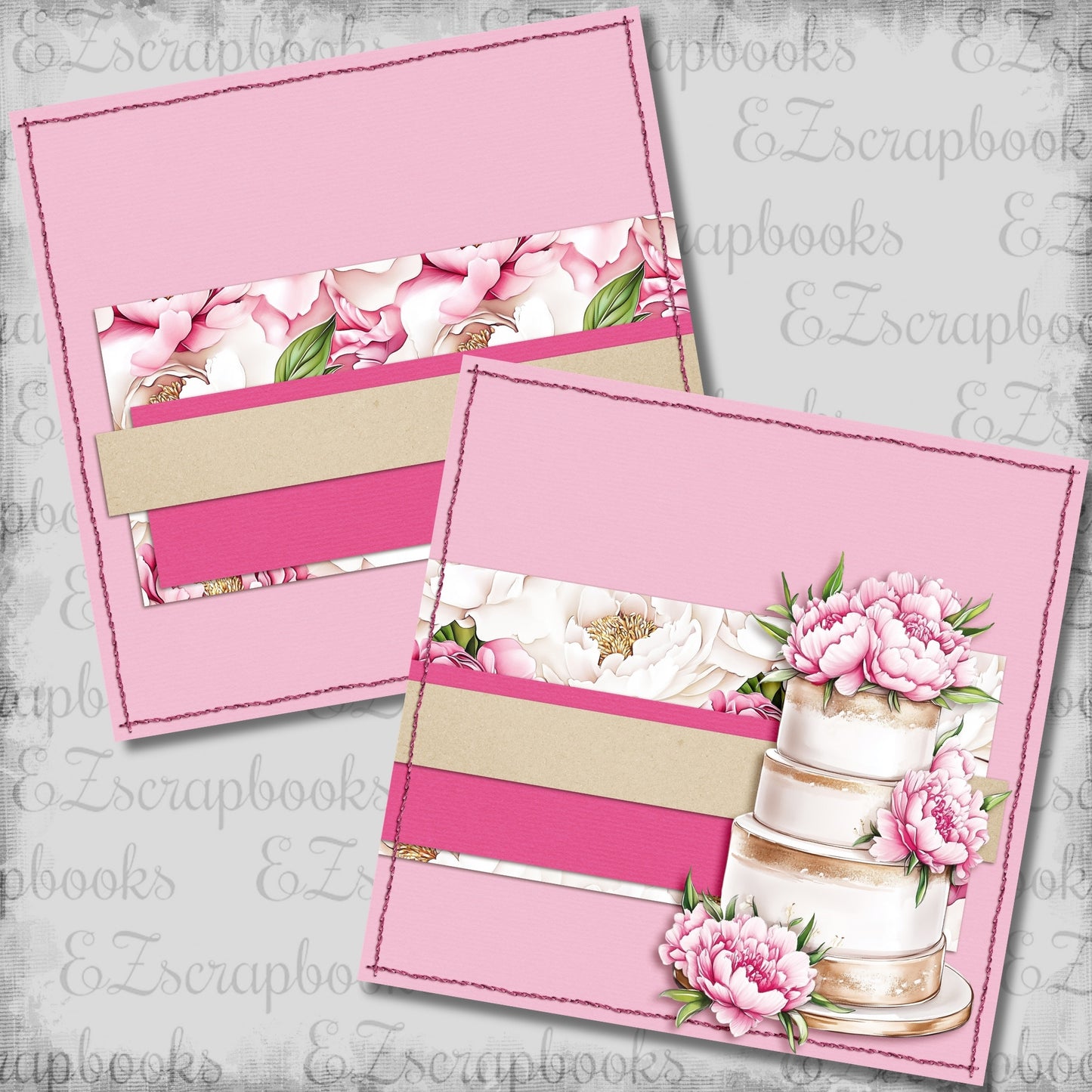 Birthday Queen Cake NPM - Scrapbook Layout - 26-181