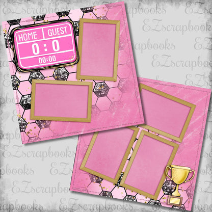 Soccer Girl Trophy - Scrapbook Layout - 26-286