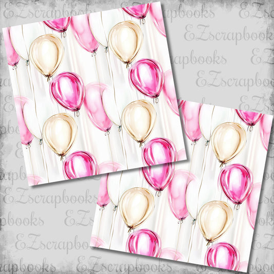 Birthday Queen Balloons - 12x12 Scrapbook Papers - 26-189