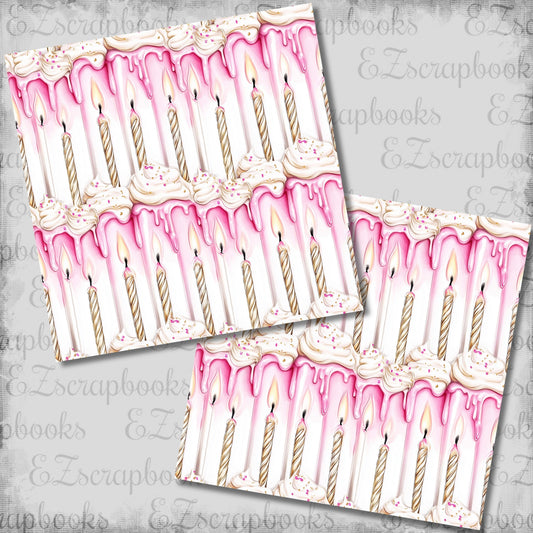 Birthday Queen Candles - 12x12 Scrapbook Papers - 26-190