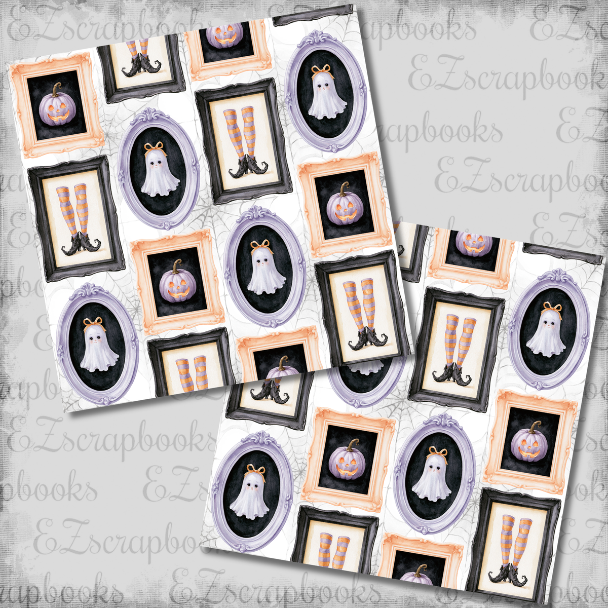 Witching Hour Spooky Wall Art - 12x12 Scrapbook Papers - 26-401