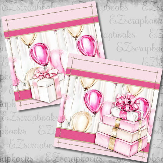 Birthday Queen Presents NPM - Scrapbook Layout - 26-185