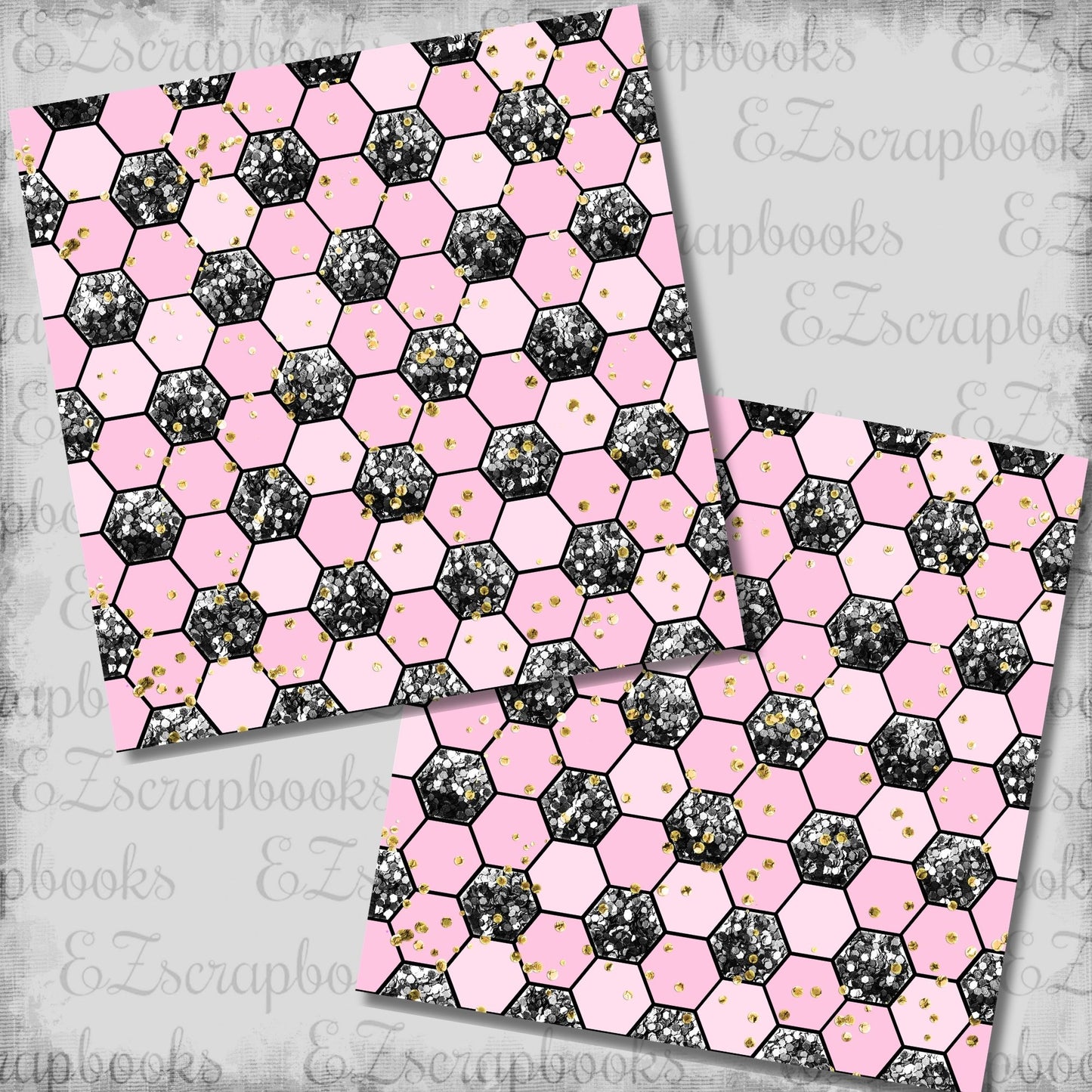 Pink Soccer Ball - 12x12 Scrapbook Papers - 26-290