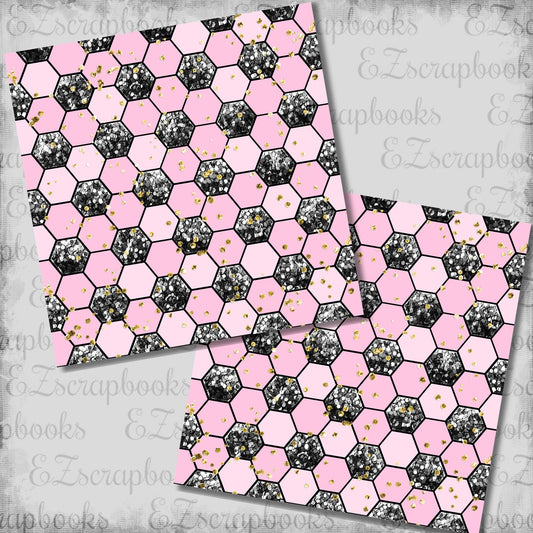 Pink Soccer Ball - 12x12 Scrapbook Papers - 26-290