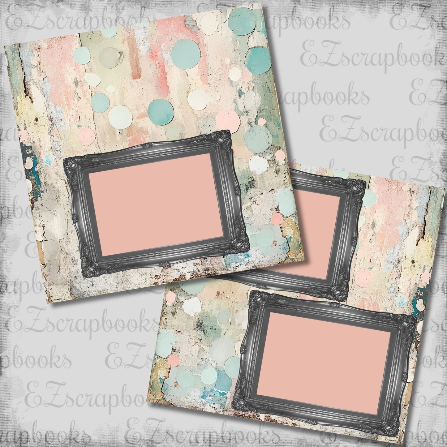 Spring Harmony 3 - Scrapbook Layout - 26-212