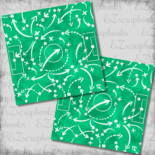 Soccer Field - 12x12 Scrapbook Papers - 26-289