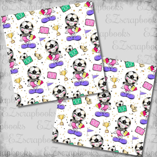 Soccer Head - 12x12 Scrapbook Papers - 26-288