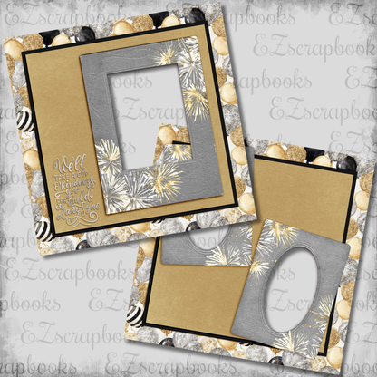Auld Lang Syne - EZ Digital Scrapbook Pages - INSTANT DOWNLOAD