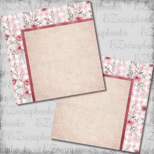 Coquette Flowers NPM - Scrapbook Layout - 26-162
