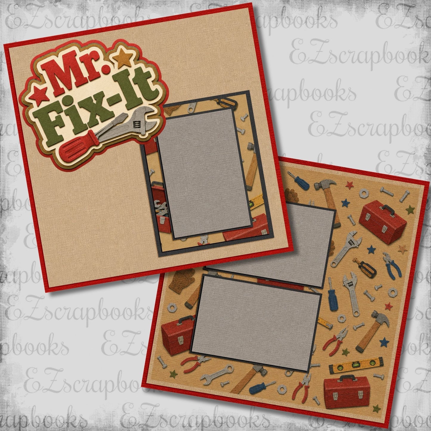 Mr. Fixit - Scrapbook Layout - 26-230