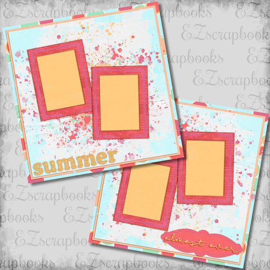 Summer Almost over - Scrapbook Layout - 26-226