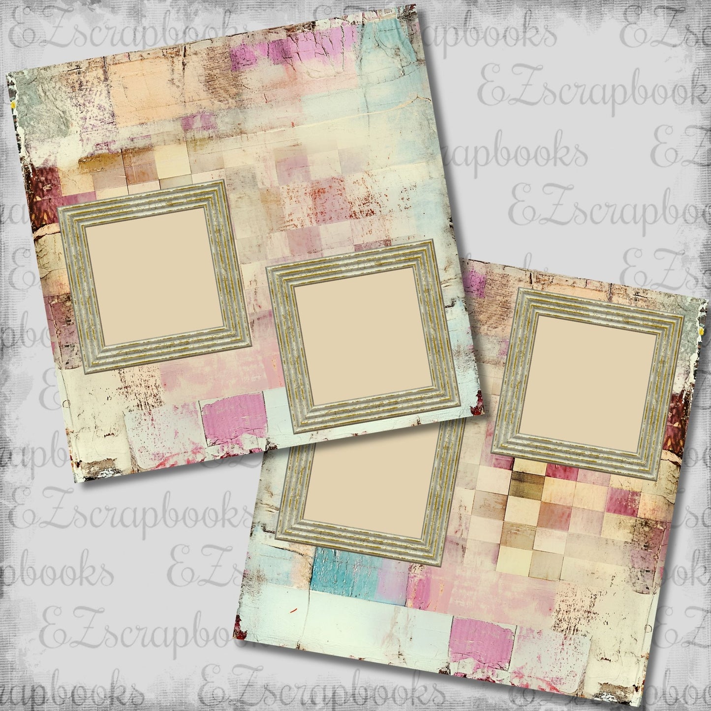 Spring Harmony 4 - Scrapbook Layout - 26-214