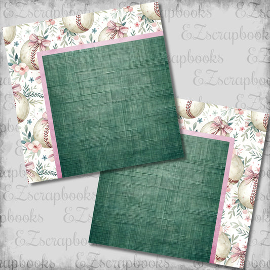 Coquette Softball NPM - Scrapbook Layout - 26-157