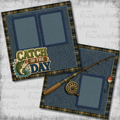 Catch of the Day - Scrapbook Layout - 26-246