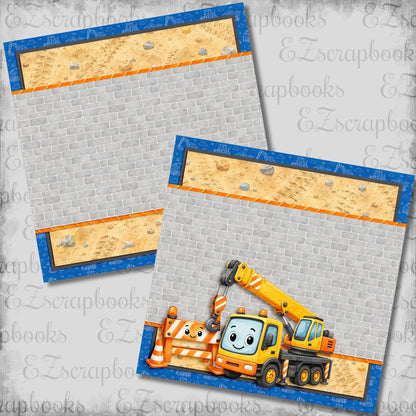 Construction Kid Crane NPM - Scrapbook Layout - 26-263