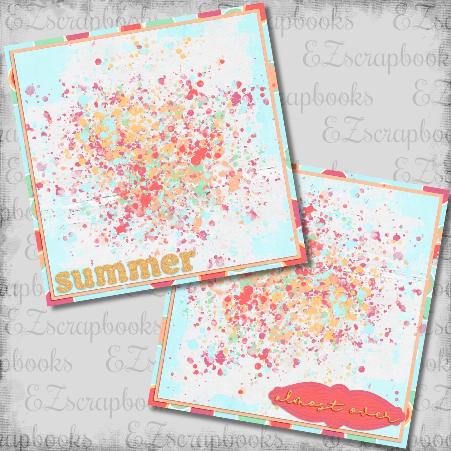 Summer Almost over NPM - Scrapbook Layout - 26-227