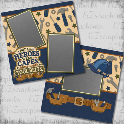 Heroes Tool Belts - Scrapbook Layout - 26-228
