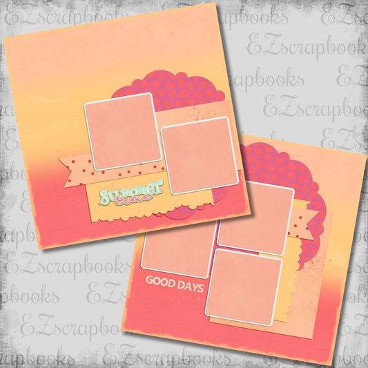 Summer Time - Scrapbook Layout - 26-224