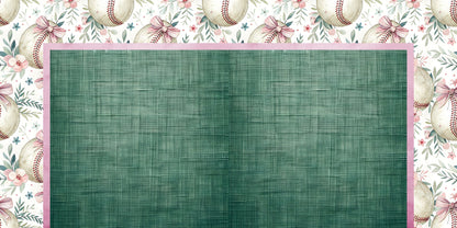 Coquette Softball NPM - Scrapbook Layout - 26-157