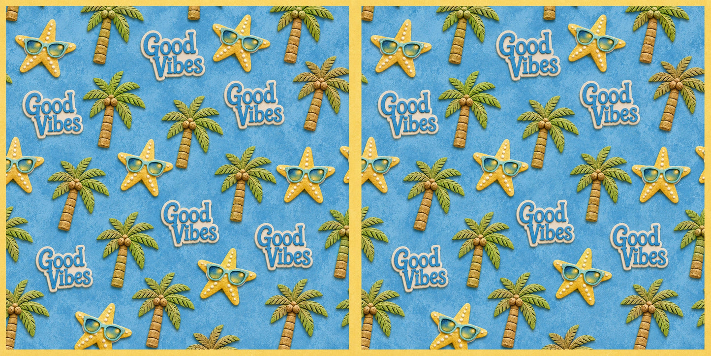 Good Vibes Starfish NPM - Scrapbook Layout - 26-221