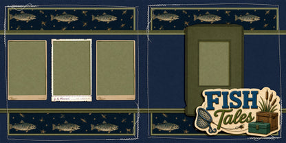 Fish Tales - Scrapbook Layout - 26-250