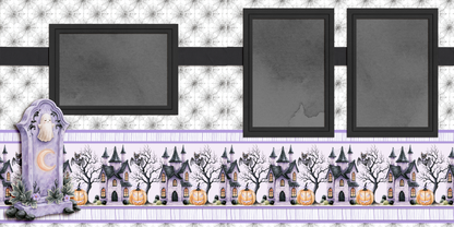 Witching Hour Tombstone - Scrapbook Layout - 26-394