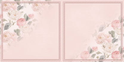 Floral Fade NPM - Scrapbook Layout - 26-175