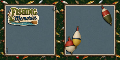 Fishing Memories NPM - Scrapbook Layout - 26-253